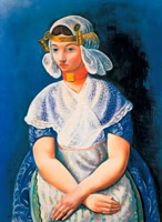 キスリング《オランダの娘》1928年　北海道立近代美術館蔵