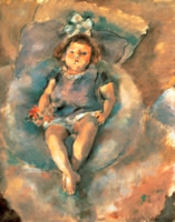 ジュル・パスキン《白いリボンの少女》1928年　北海道立近代美術館蔵