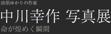 清須ゆかりの作家 中川幸作 写真展 命が煌めく瞬間